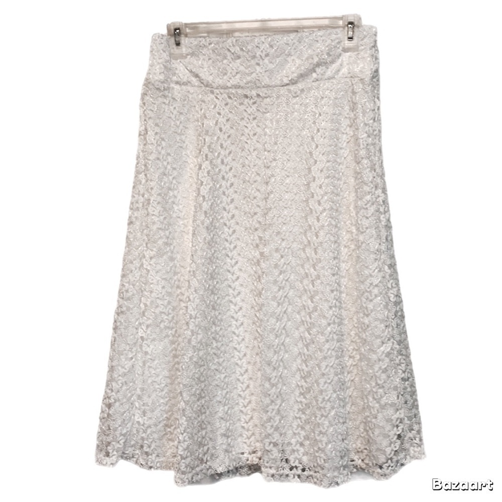 Elizabeth & Nicole Elegant Laced A-line Skirt size XL